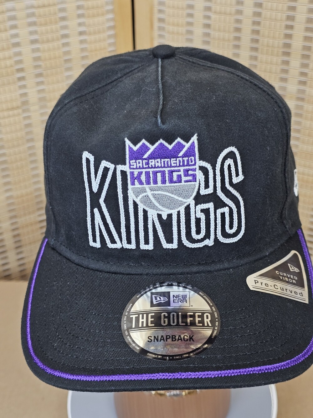 Sacramento Kings New Era The Golfer Snapback Black Purple NBA OSFM NWT
